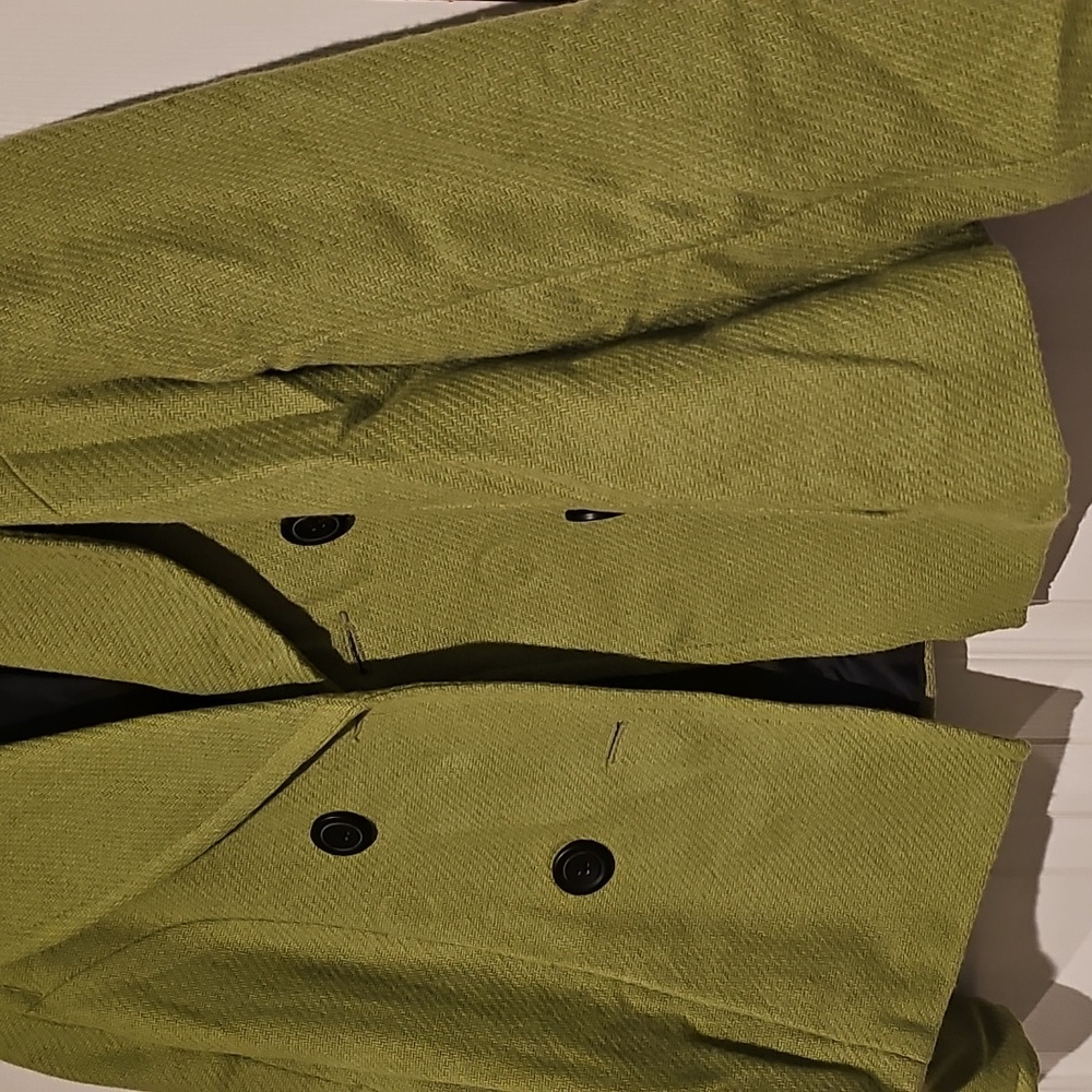 Merona Green Wool Blend Peacoat – Size Small - Picture 3 of 6